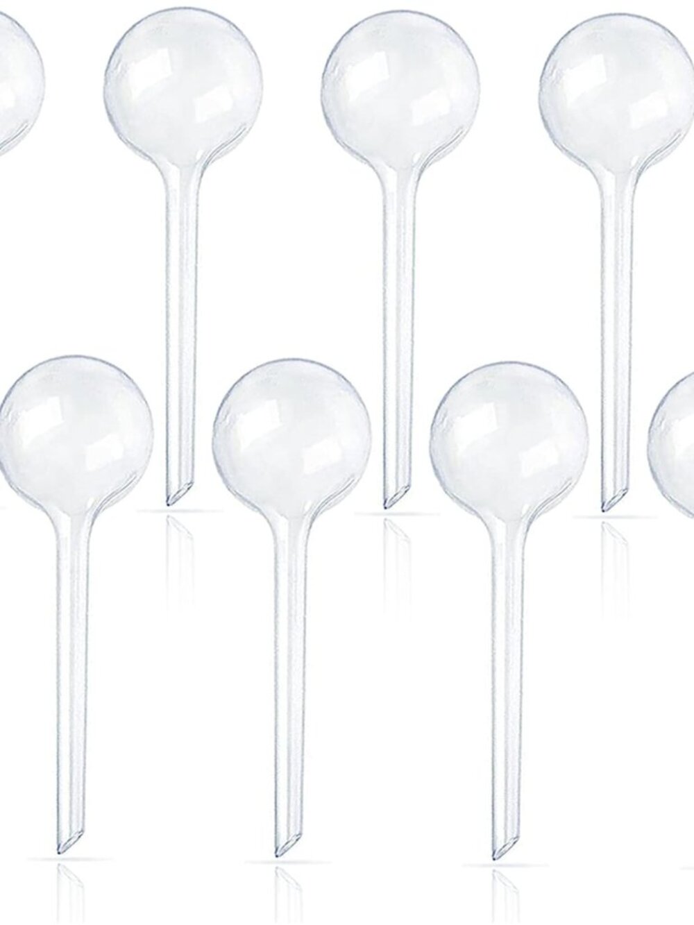 8 Pcs Clear Plant Watering Globes,Plastic Self Watering Bulbs Ball,Garden Water